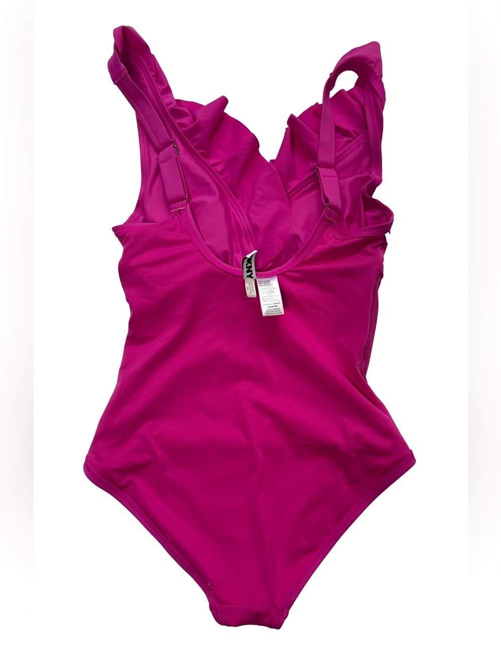 Ruffle V-Neck One-Piece Swimsuit - Size XS - Picture 6 of 8